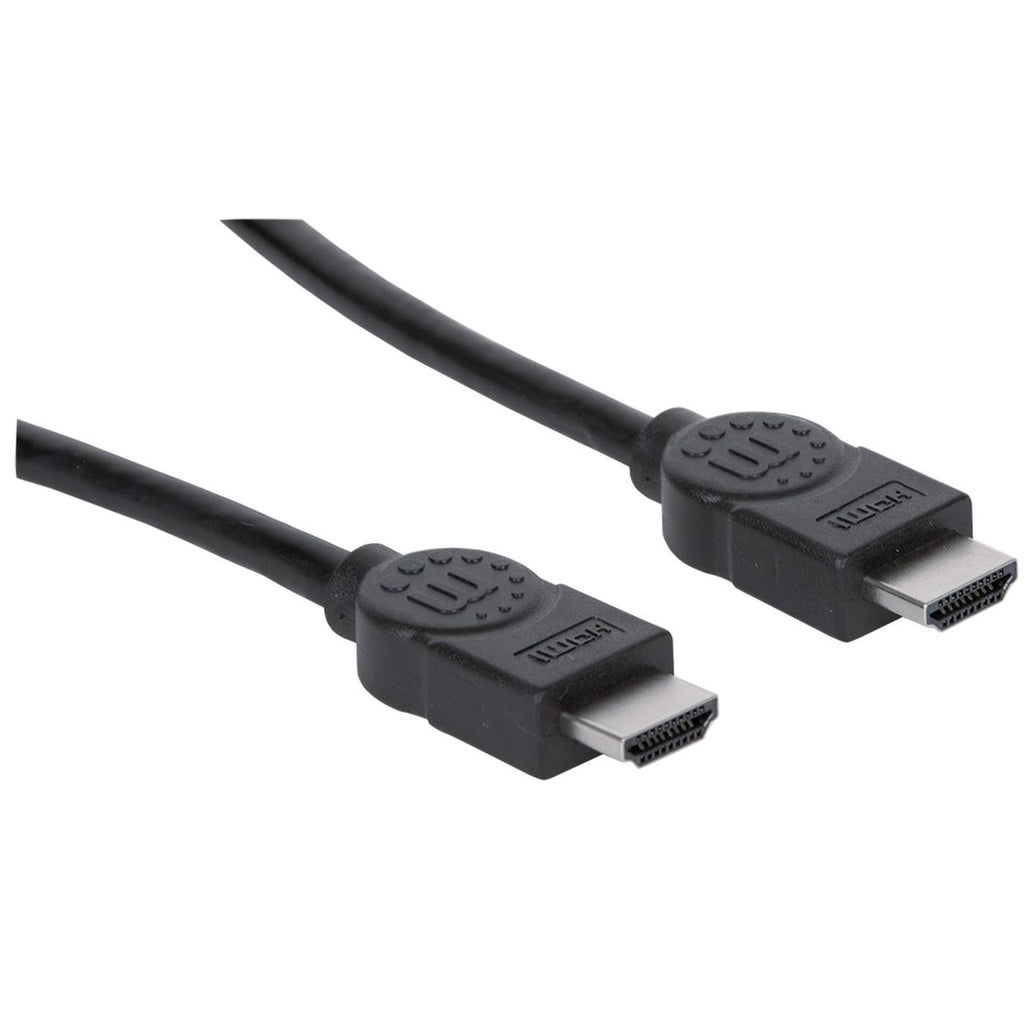 MANHATTAN High Speed HDMIKabel mit EthernetKanal HEC ARC 3D 4K30Hz HDMIStecker auf HDMIStecker geschirmt schwarz 2m