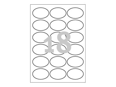 450 AVERY Zweckform Etiketten L6024REV-25 weiss 63,5 x 42,3 mm