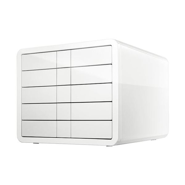 HAN Schubladenbox iBox  weiss 1551-12, DIN C4 mit 5 Schubladen