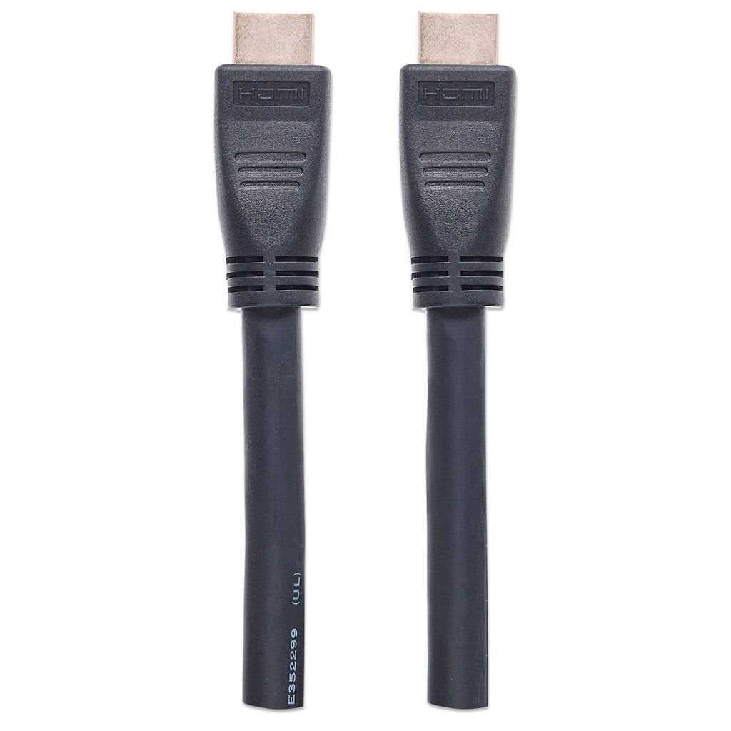 MANHATTAN HDMIKabel mit EthernetKanal CL3zertifiz zur Wandinstallation HEC ARC 3D 4K60Hz SteckerStecker geschirmt schwarz 10m