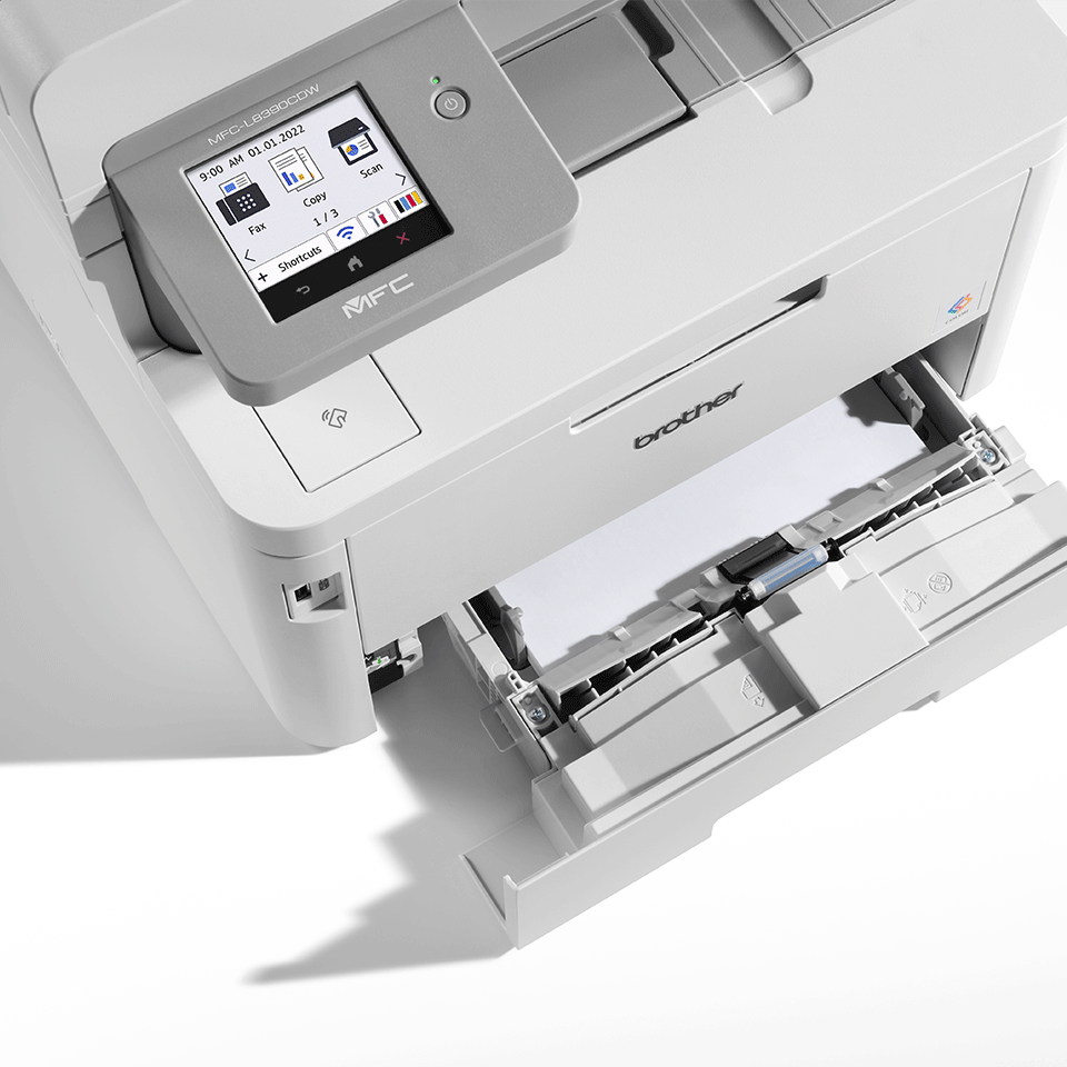 brother MFCL8390CDW 4 in 1 FarblaserMultifunktionsdrucker grau