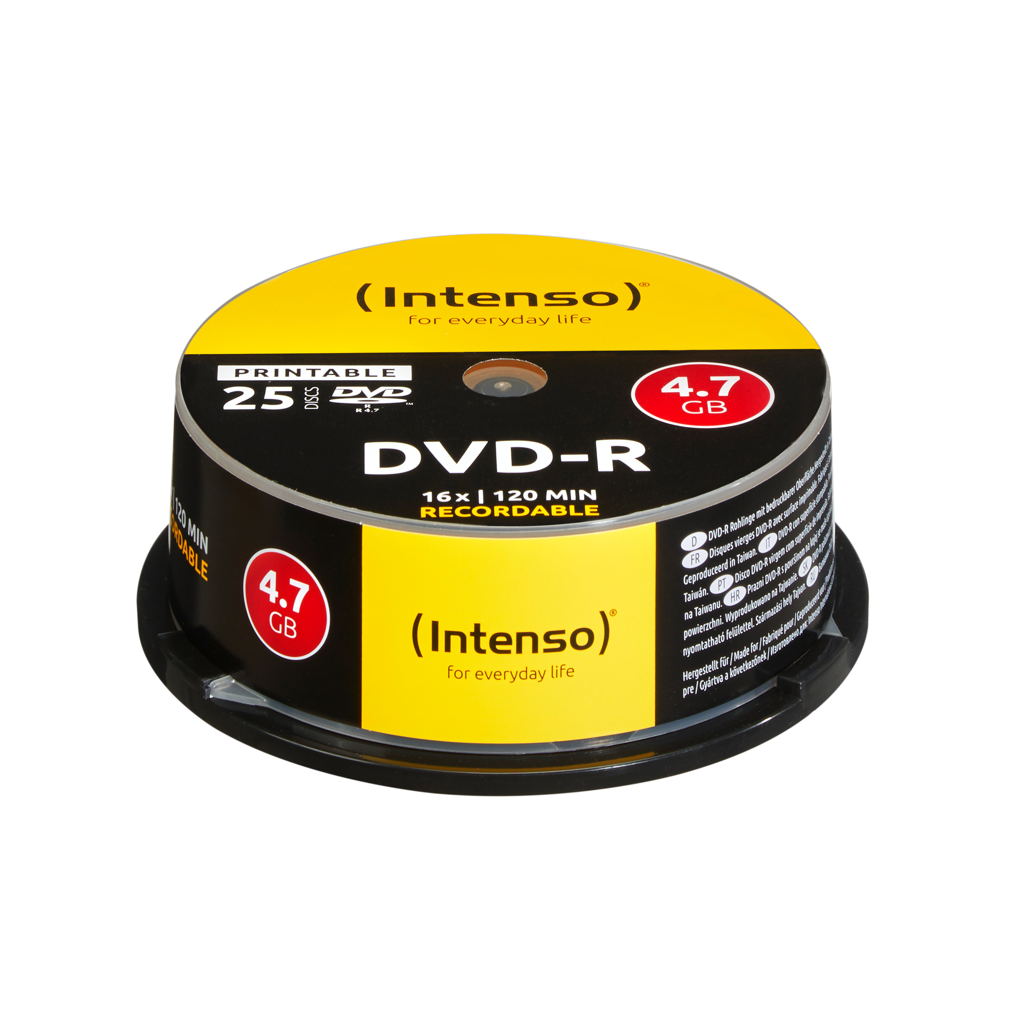 25 Intenso DVD-R 4,7 GB bedruckbar