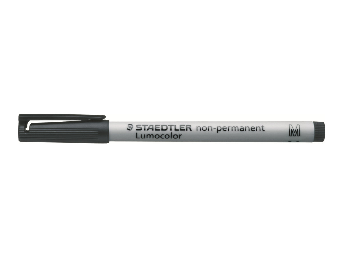 10 STAEDTLER Lumocolor Folienstifte schwarz 1,0 mm non-permanent