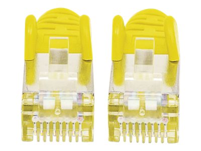 Intellinet Network Patch Cable, Cat7 Cable/Cat6A Plugs, 0.5m, Yellow, Copper, S/FTP, LSOH / LSZH, PVC, RJ45, Gold Plated Contacts, Snagless, Booted, Polybag - Patch-Kabel - RJ-45 (M)