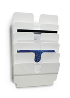 DURABLE Wandprospekthalter Flexiplus weiÃ DIN A4 quer 6 FÃ¤cher