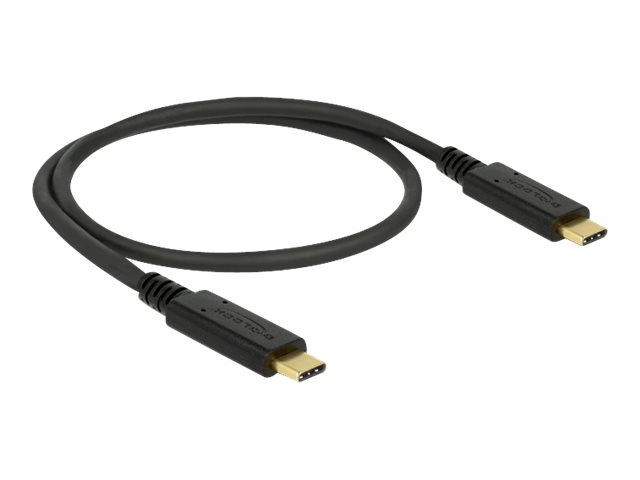 Delock USB 3.1 Gen 2 (10 Gbps) Kabel Type-C zu Type-C 0,5 m 3 A E-Marker Delock USB 3.1 Gen 2 (10 Gbps) Kabel Type-C zu Type-C 0,5 m 3 A E-Marker