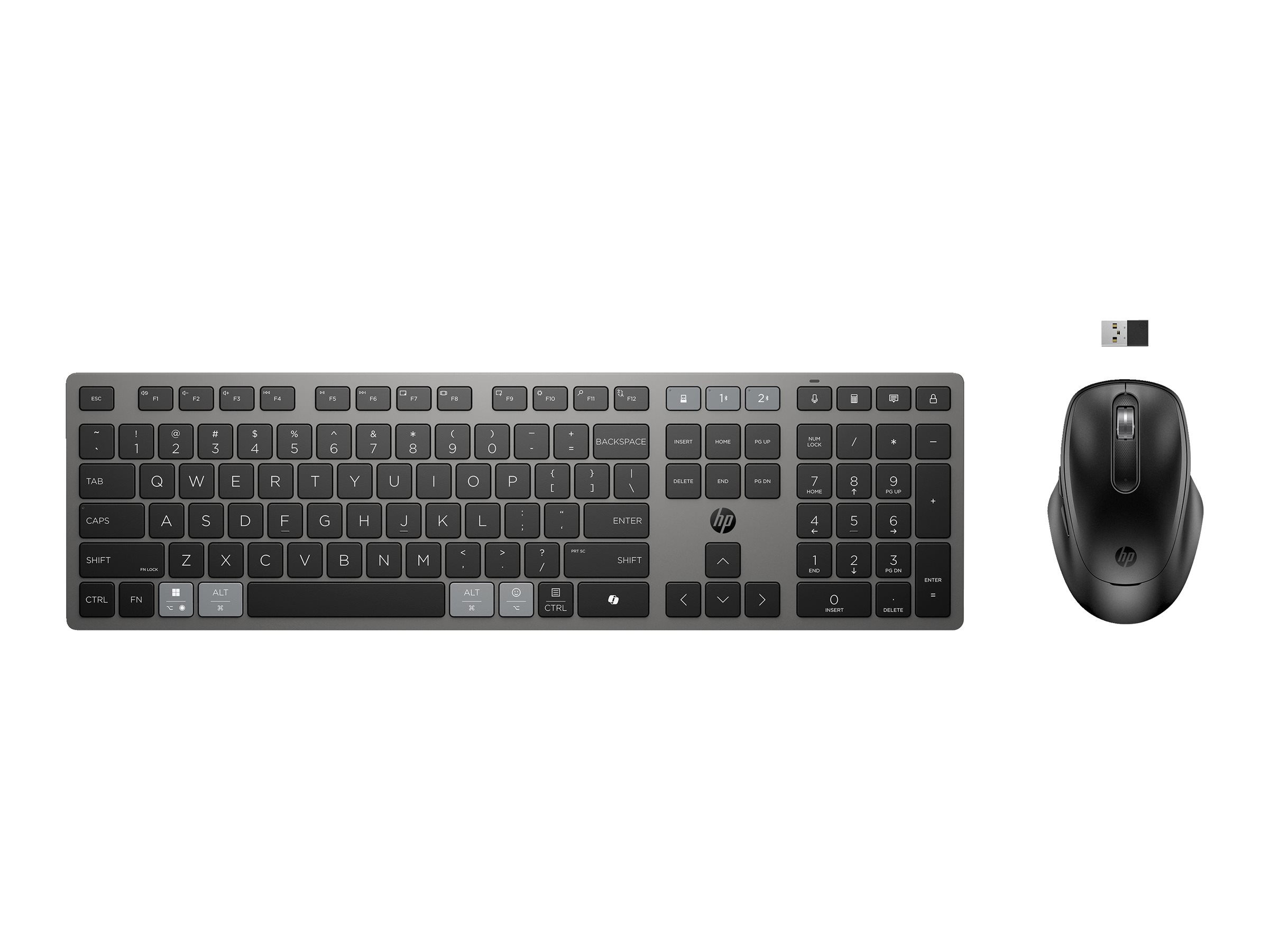 HP 725 Multi-Device Rechargeable Wireless Keyboard and Mouse Combo EURO SmartBuy (DE) HP 725 Multi-Device Rechargeable Wireless Keyboard and Mouse Combo EURO SmartBuy (DE)