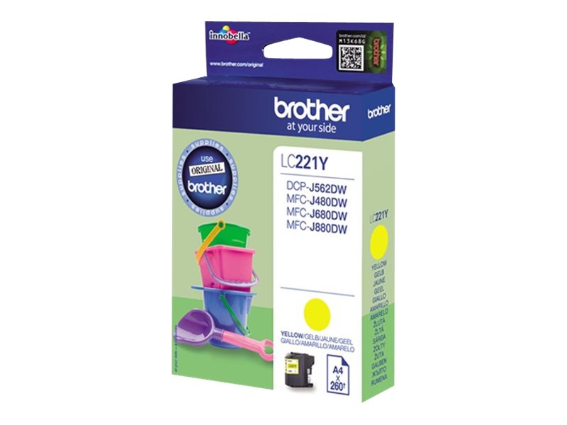 LC221Y BROTHER MFC Tinte yellow 260 LC221Y BROTHER MFC Tinte yellow 260