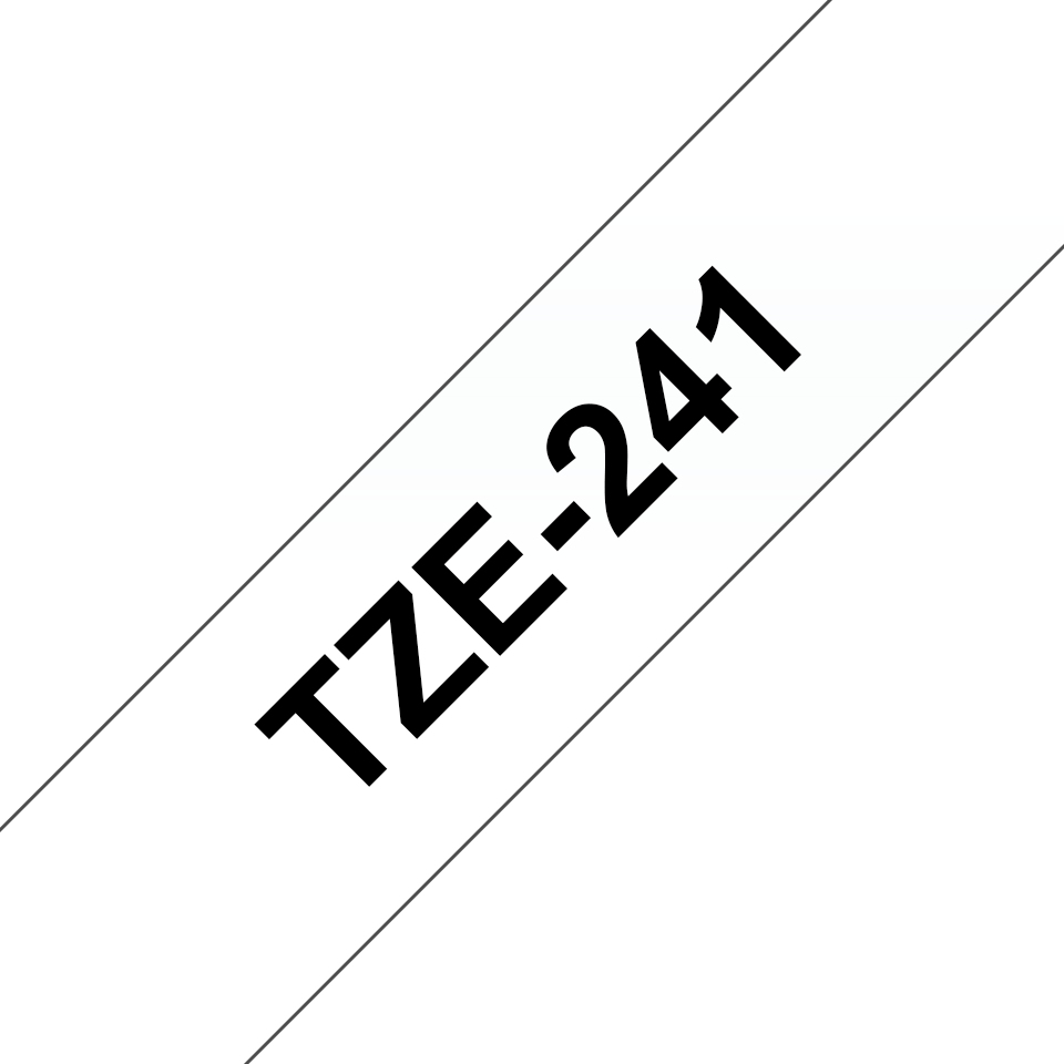 TZE241 BROTHER PT Schriftband 18mm weiss