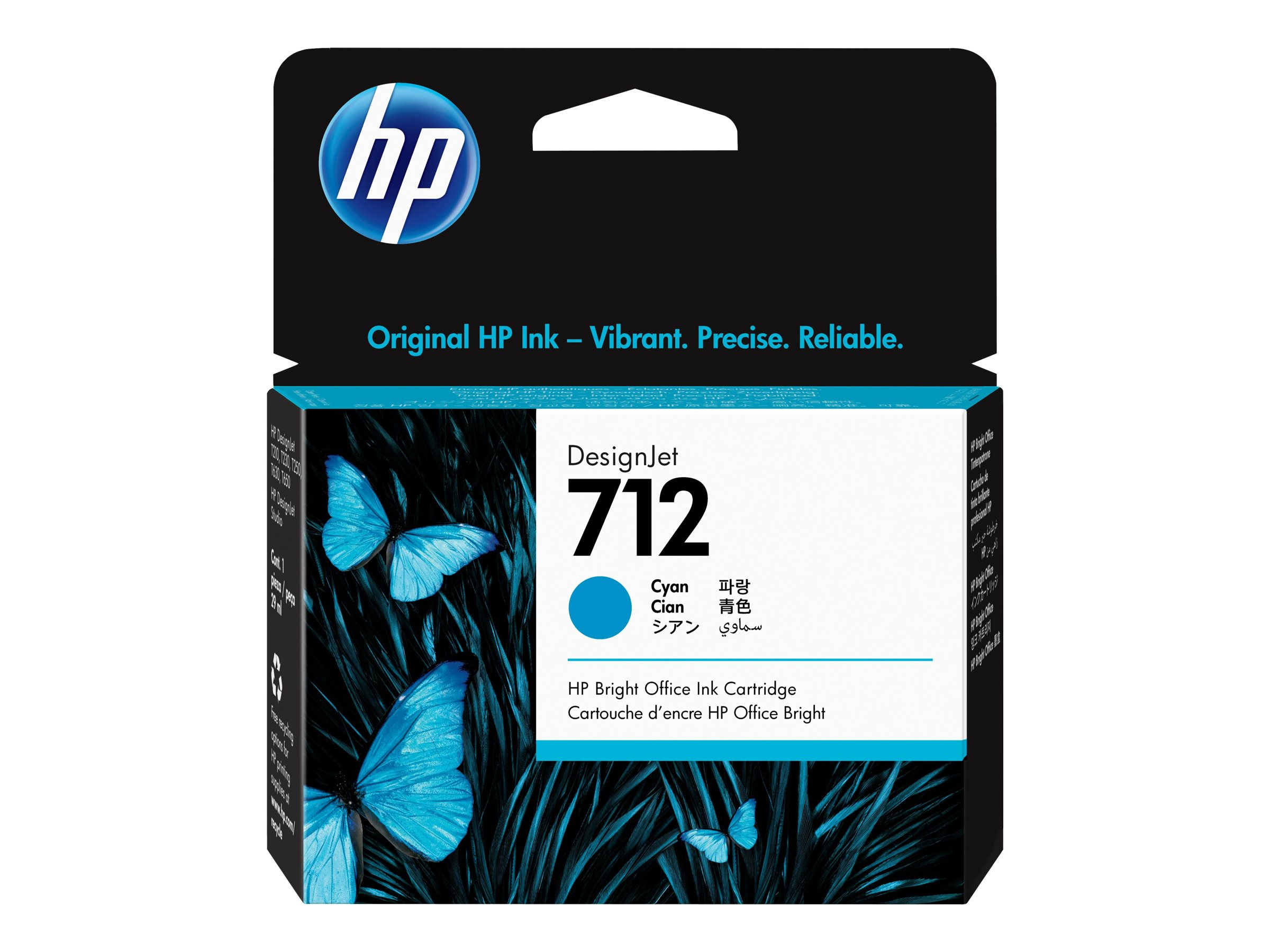HP 712 (3ED67A) cyan Druckerpatrone