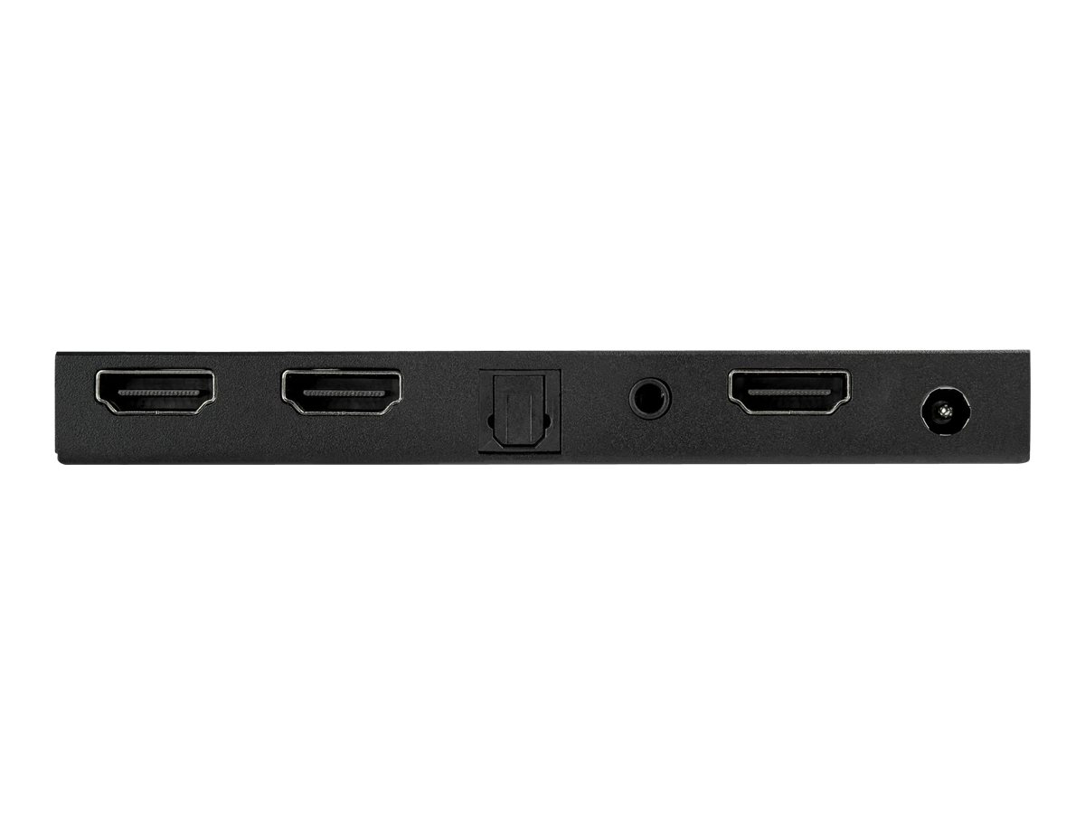 STARTECH.COM 2 Port HDMI Splitter - 4K 60Hz mit eingebautem Scaler - HDCP 2.2 - EDID Emulation - 7.1 Surround Sound