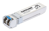 INTELLINET 10 Gigabit SFP+ Modul / Mini-GBIC Transceiver für LWL-Kabel 10GBase-LR LC Singlemode-Port 10 km HPE-kompatibel silber INTELLINET 10 Gigabit SFP+ Modul / Mini-GBIC Transceiver für LWL-Kabel 10GBase-LR LC Singlemode-Port 10 km HPE-kompatibel silber