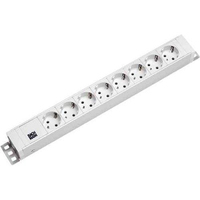 Bachmann Steckdosenleiste 19 1,5HE 8xSteckdosen weiss Bachmann Steckdosenleiste 19 1,5HE 8xSteckdosen weiss