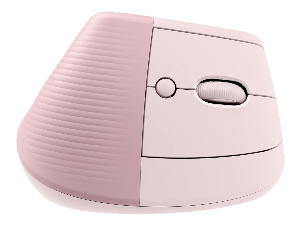 Logitech Lift Maus ergonomisch kabellos rosa