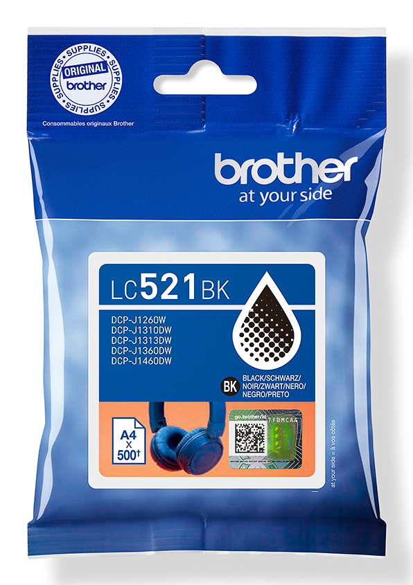 Brother LC521BK Schwarz original