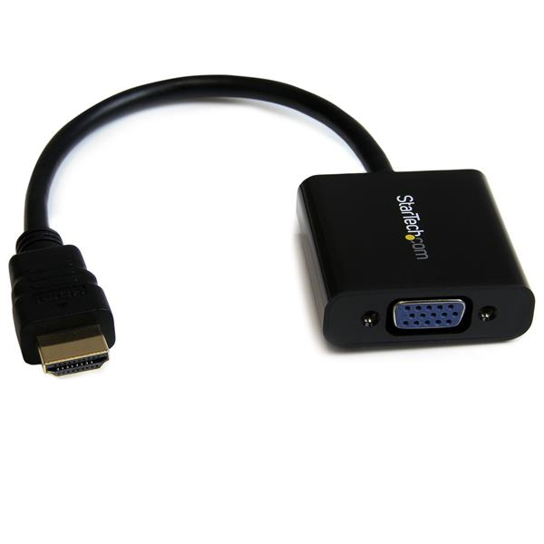 STARTECHCOM HDMI to VGA Adapter 1080p 1920 x 1080 Black HDMI Converter VGA to HDMI Monitor Adapter