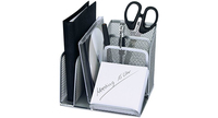 WEDO Schreibtisch-Organizer Office silber Metall 4 Fächer 15,8 x 13,5 x 14,5 cm WEDO Schreibtisch-Organizer Office silber Metall 4 Fächer 15,8 x 13,5 x 14,5 cm