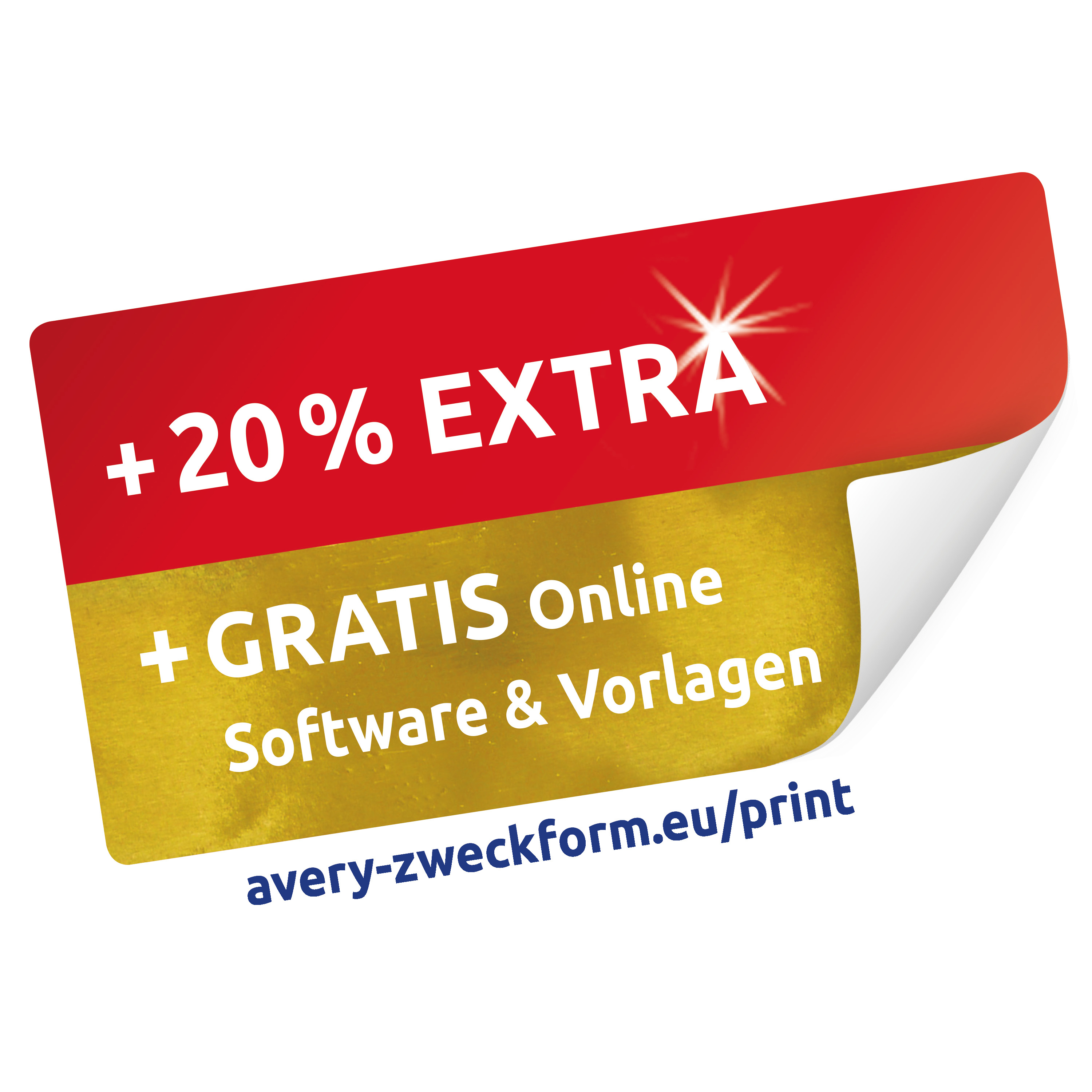 720 AVERY Zweckform Etiketten 3490 weiss 70,0 x 36,0 mm