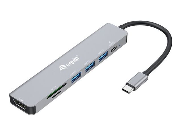 Equip Dock USBCHDMI3xUSB30SDTF100WPD 25cm si
