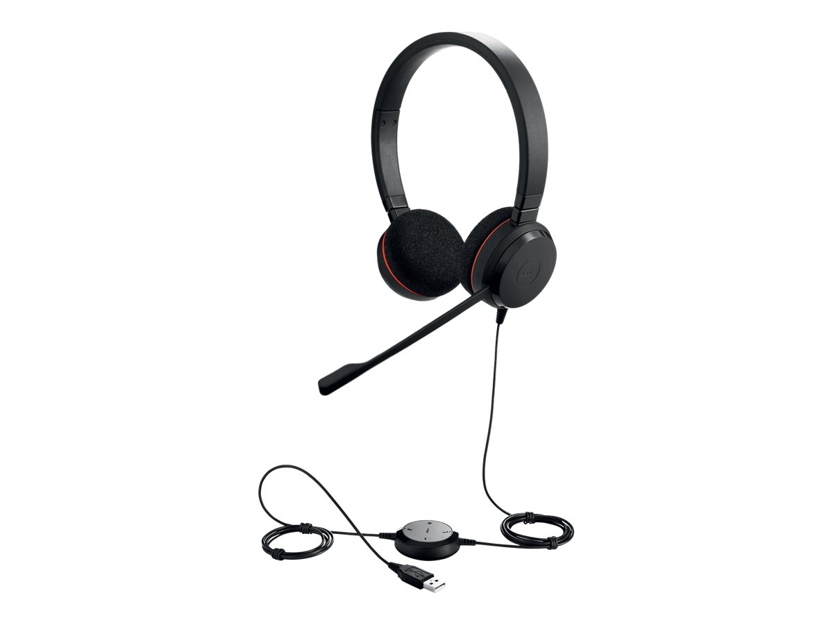 Jabra Evolve 20 MS stereo - Headset - On-Ear