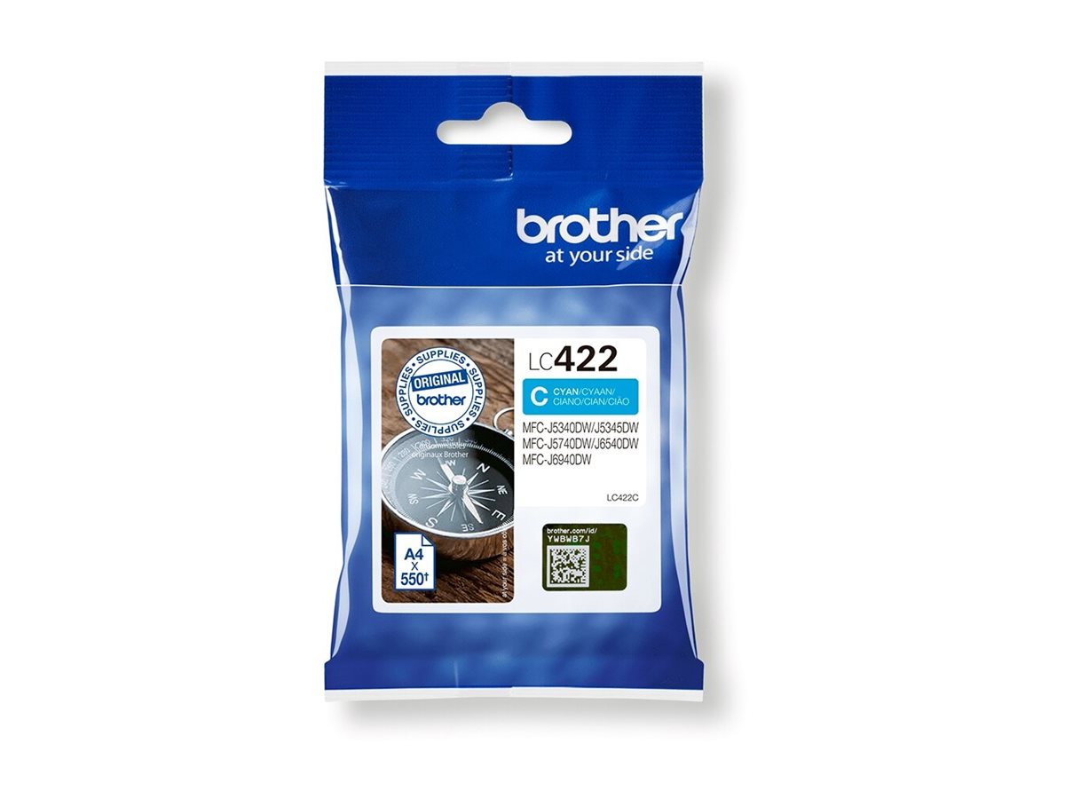 LC422C BROTHER MFCJ Tinte cyan ST 550 LC422C BROTHER MFCJ Tinte cyan ST 550