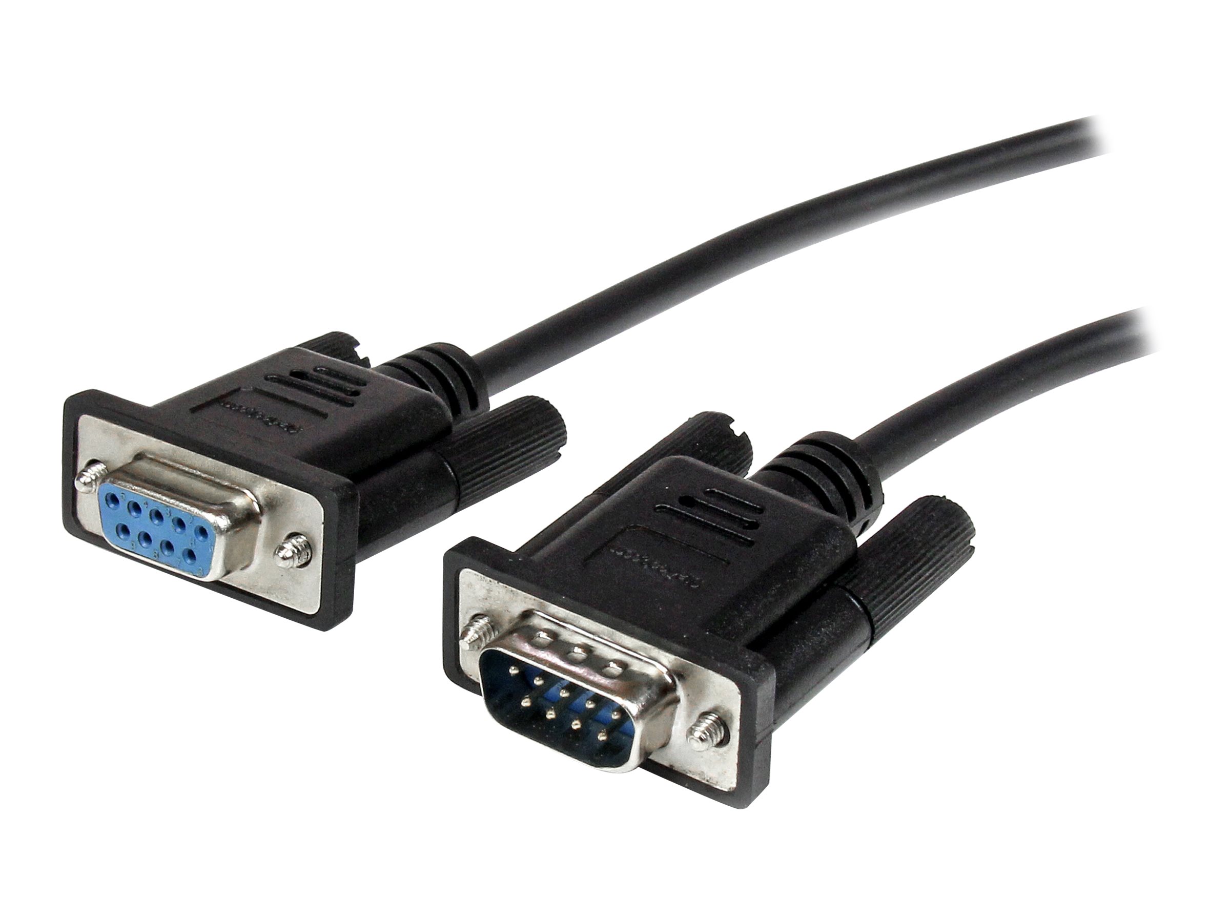 StarTech 2m Black Straight Through DB9 RS232 Serial Cable MF