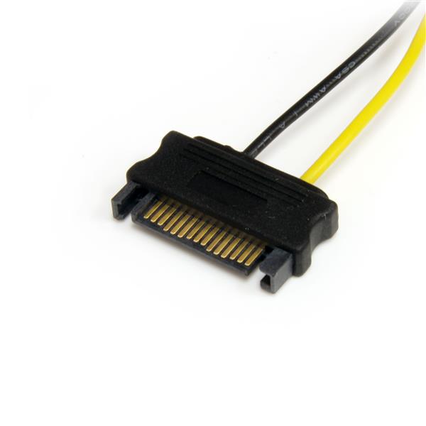 STARTECHCOM 6in SATA Power to 6 Pin PCI Express Video Card Power Cable Adapter