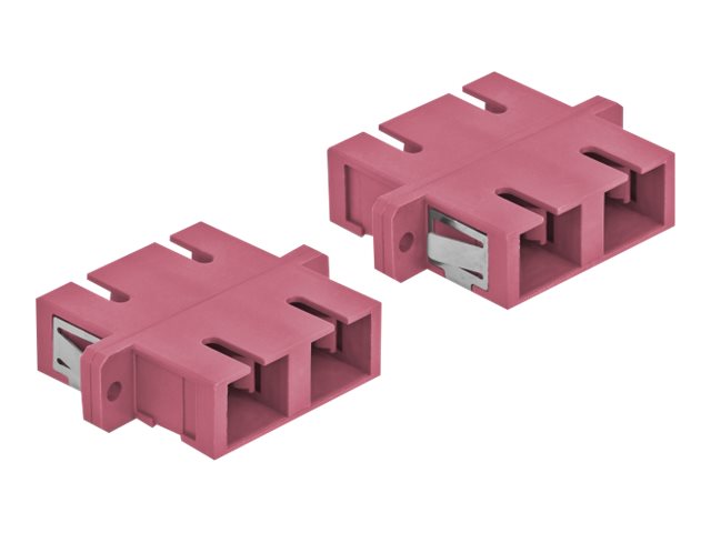 DELOCK LWL Kupplung SC Duplex Buchse zu SC Duplex Buchse Multimode 4 Stück violett DELOCK LWL Kupplung SC Duplex Buchse zu SC Duplex Buchse Multimode 4 Stück violett