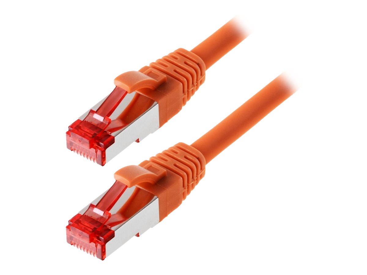 helos Patchkabel Cat 6 SFTP RJ45 orange 20m AWG277 LSZH GHMT