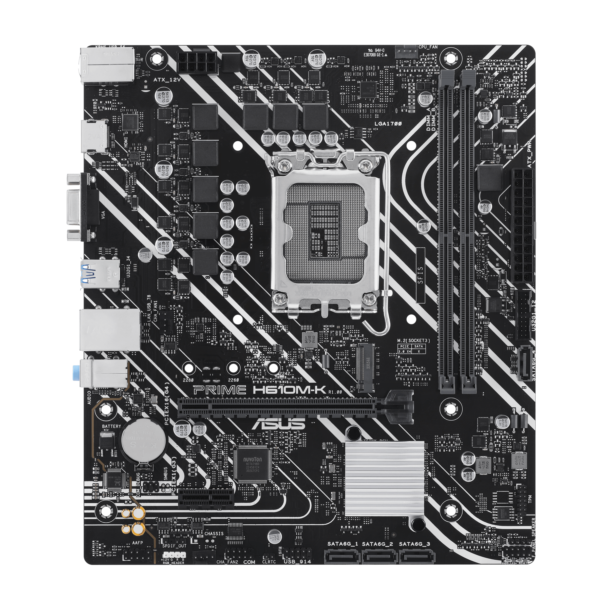 ASUS PRIME H610MK LGA 1700 2DDR5 microATX 4xSATA MB 1xHDMI 21 1xDSub 1xM2