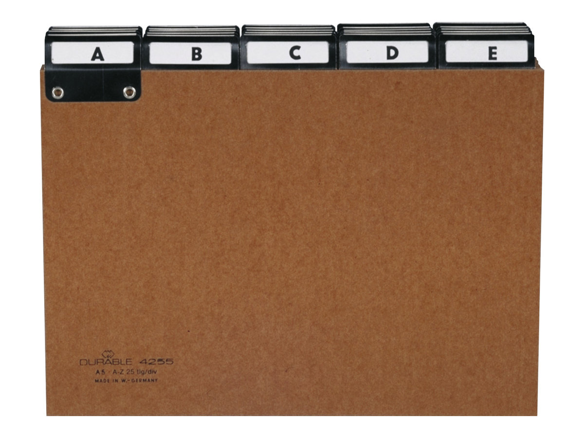 DURABLE Karteikartenregister A-Z braun DURABLE Karteikartenregister A-Z braun
