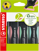 STABILO GREEN BOSS Pastell Textmarker farbsortiert, 4 St. STABILO GREEN BOSS Pastell Textmarker farbsortiert, 4 St.
