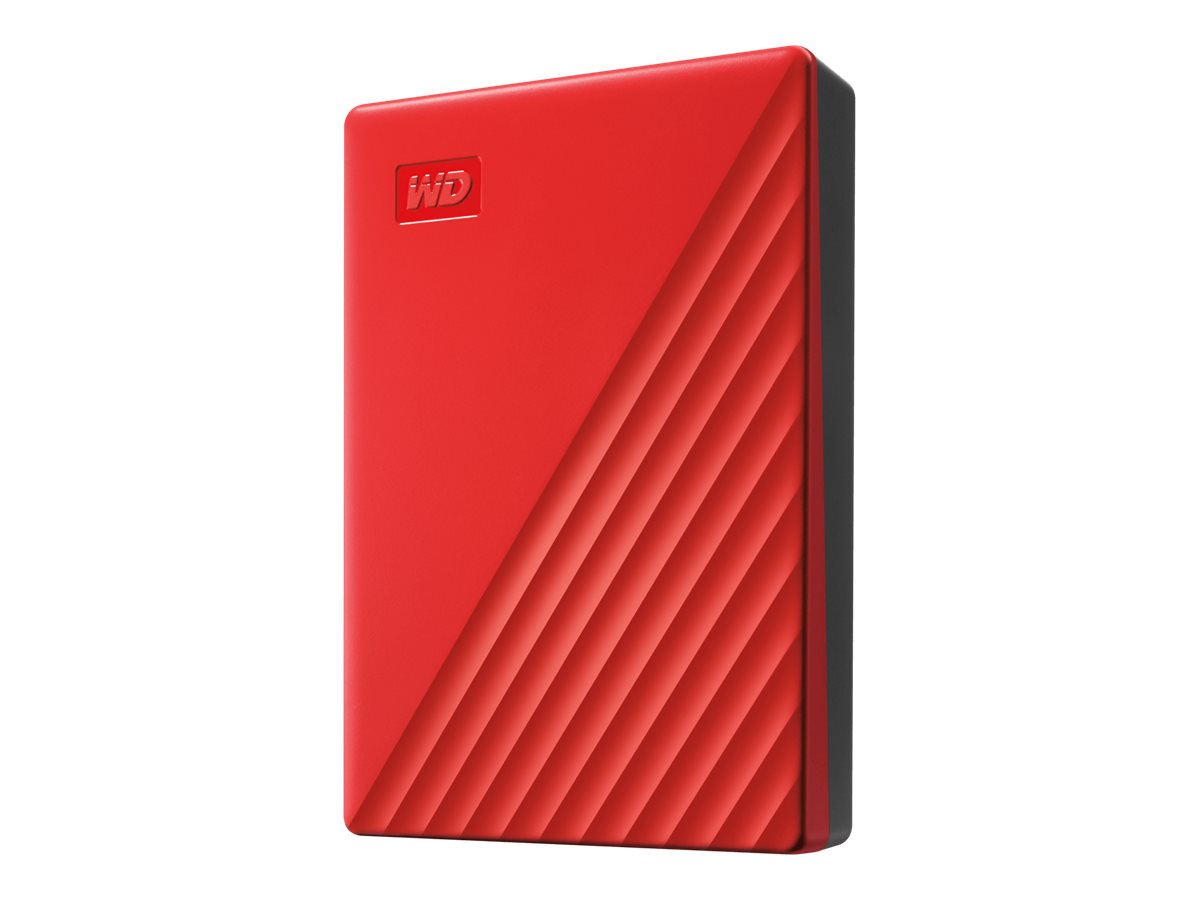 Western Digital My Passport 4 TB externe HDD-Festplatte rot, schwarz