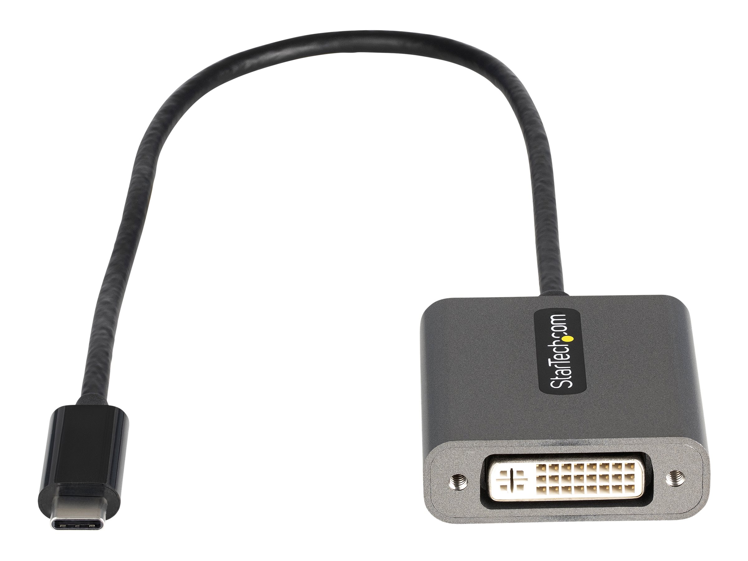 StarTech.com USB-C auf DVI Adapter - 1920x1200p - USB-C zu DVI-D - USB-C Dongle - USB Typ C auf DVI Monitoradapter - Videokonverter - Thunderbolt 3 kompatibel - 30cm Kabel (CDP2DVIEC) - Videoadapter - 24 pin USB-C zu DVI-I - 38 cm