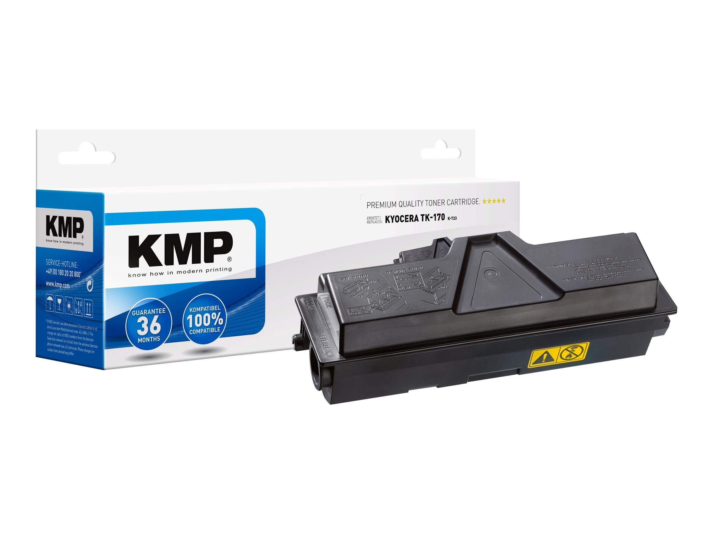 KMP K-T23 schwarz Toner kompatibel zu KYOCERA TK-170 KMP K-T23 schwarz Toner kompatibel zu KYOCERA TK-170