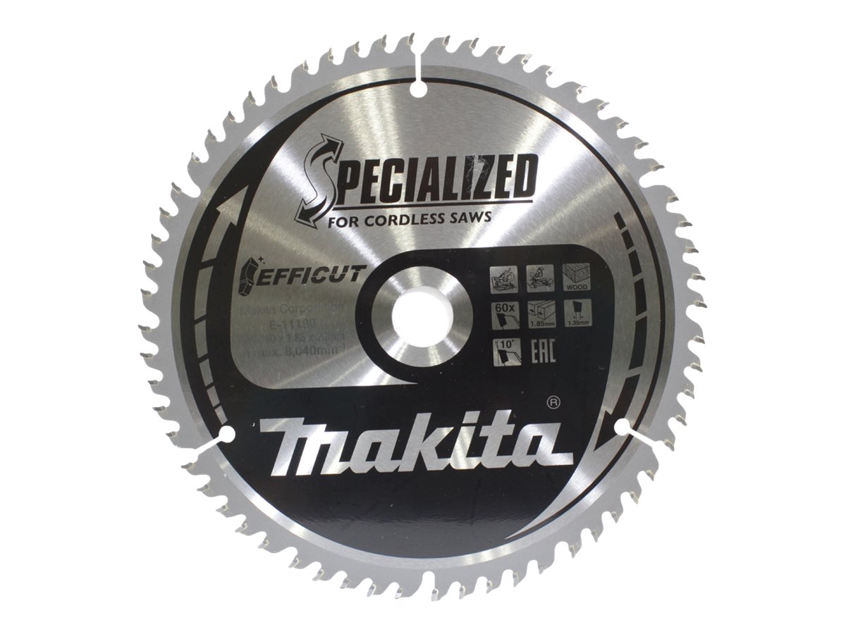 makita E-11190 Kreissägeblatt 190,0 mm, 60 Zähne makita E-11190 Kreissägeblatt 190,0 mm, 60 Zähne