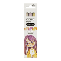 COPIC® Ciao Sunset Palette Layoutmarker-Set farbsortiert 1,0 + 6,0 mm, 3 St. COPIC® Ciao Sunset Palette Layoutmarker-Set farbsortiert 1,0 + 6,0 mm, 3 St.