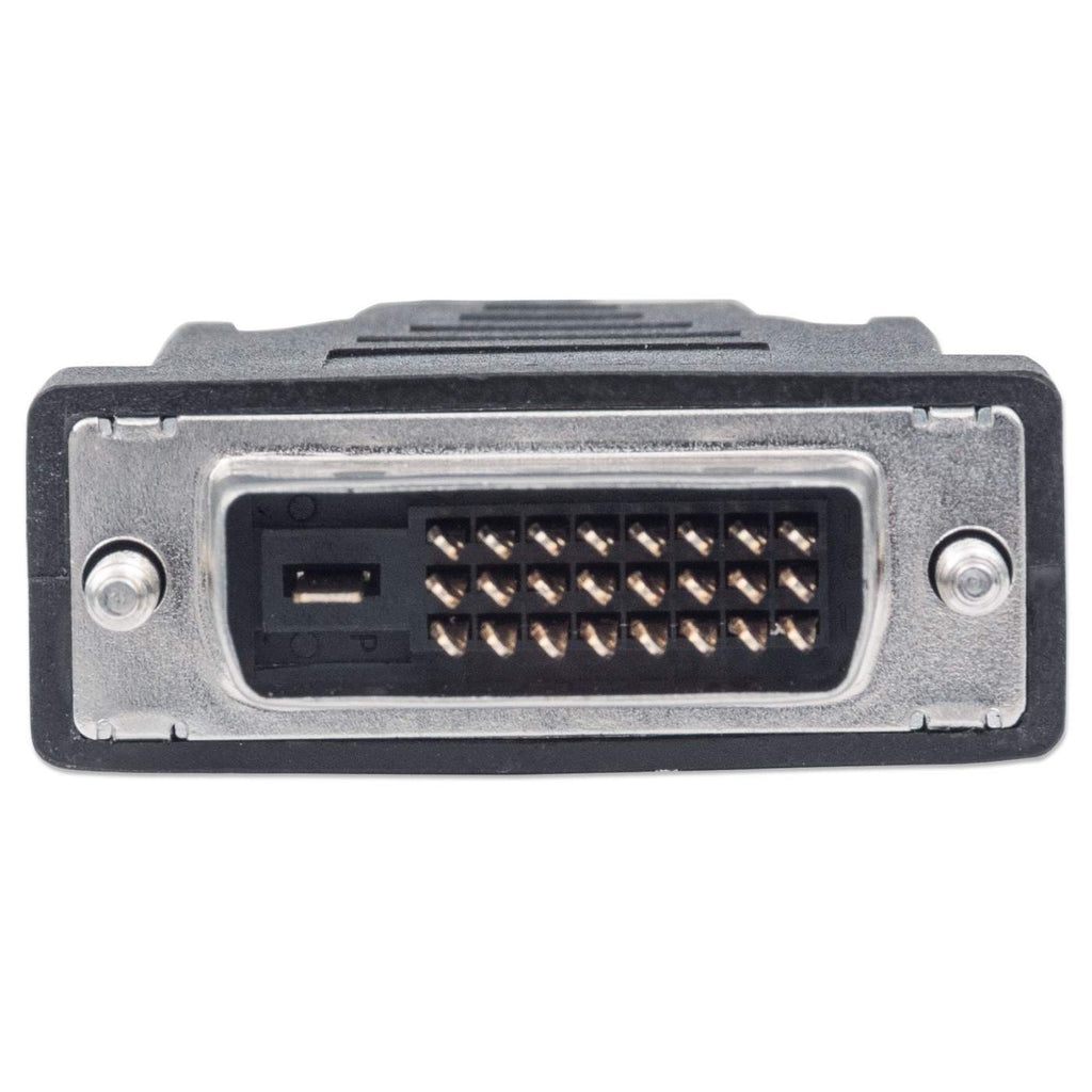 MANHATTAN HDMI DVI Kabel 1,8m schwarz HDMI 19Pol Stecker auf DVID 241 Stecker vergoldete Kontakte