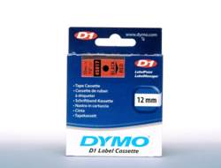 DYMO Schriftband D1 45017 S0720570, 12 mm, schwarz auf rot, 1 St