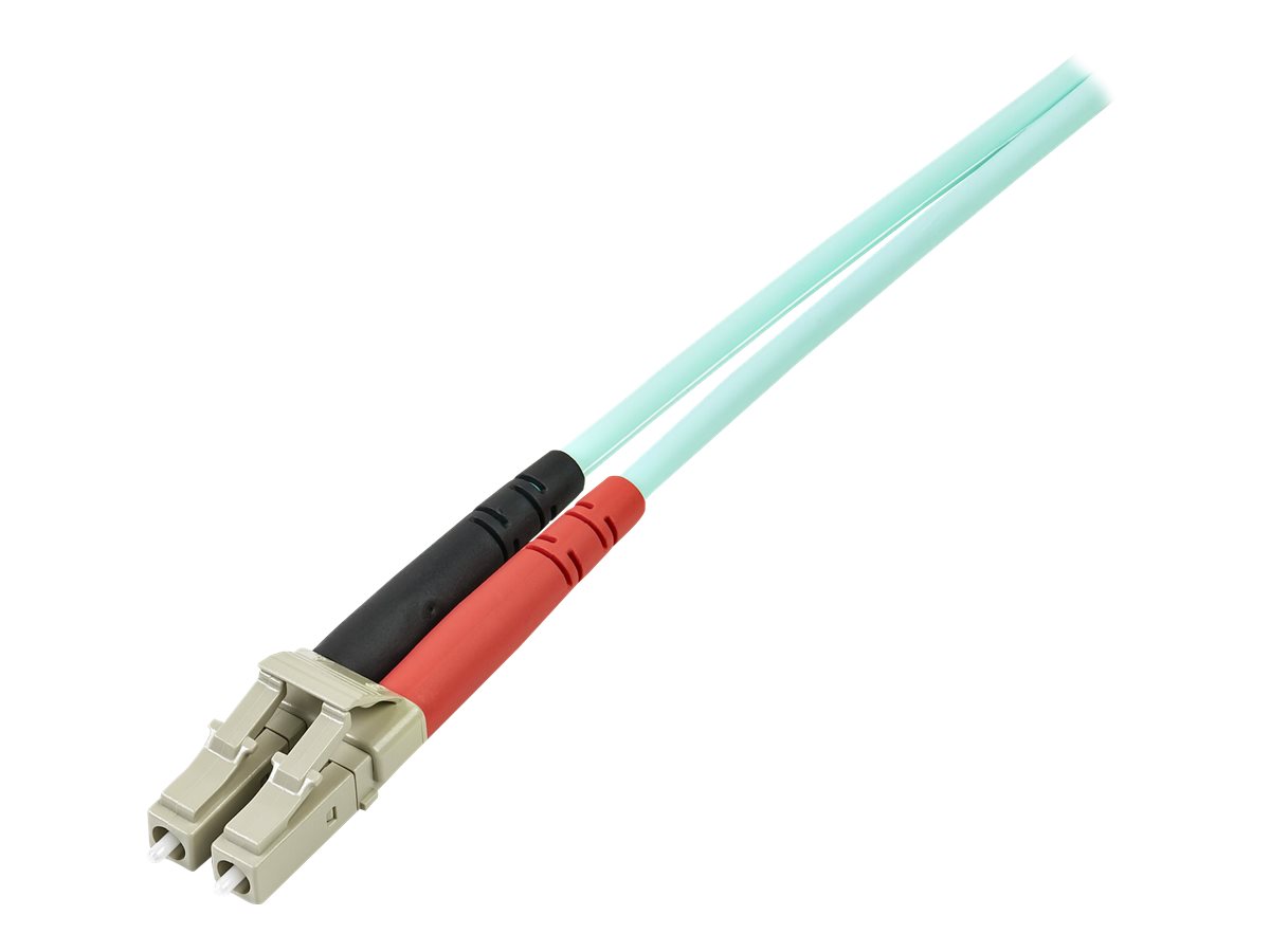 StarTech 3m 10 Gb Aqua Multimode 50125 Duplex LSZH Fiber Patch Cable