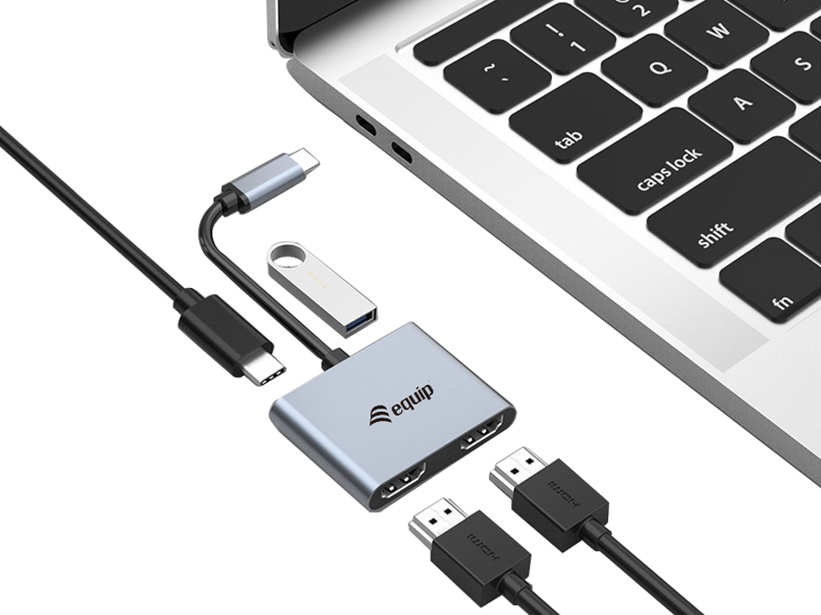 Equip Dock USBC2xHDMIUSB 30100WPD 15cm si