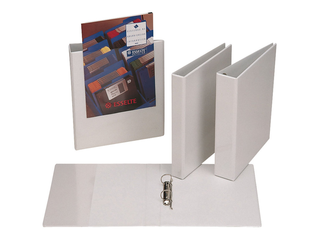 10 Esselte PrÃ¤sentationsringbÃ¼cher 4-Ringe weiÃ 3,8 cm DIN A4