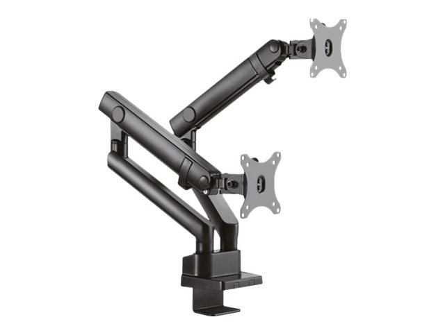 ICY BOX IB-MS314-T Monitorstaender mit Tischhalterung fuer zwei Monitore bis zu 81cm 32Zoll VESA Adapter Easy Cable Management