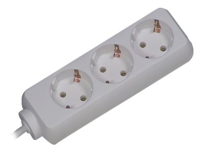 Bachmann Steckdosenleiste SELLY 3-Fach, wei? 1,5m, ohne Schalter Bachmann Steckdosenleiste SELLY 3-Fach, wei? 1,5m, ohne Schalter