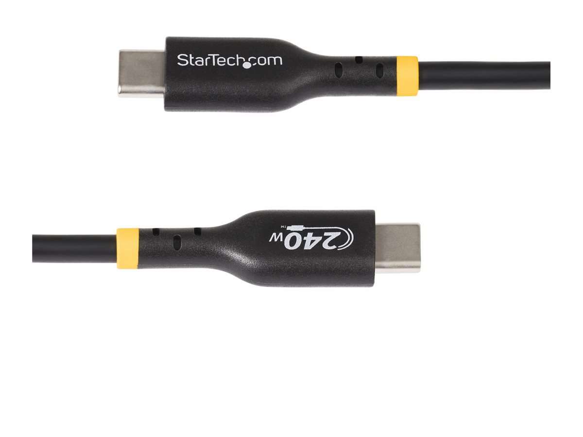 STARTECHCOM 1meter USBC Ladekabel USBIF zertifiziert USB C Schnellladekabel 240W PD EPR USB C 20 LaptopLadekabel