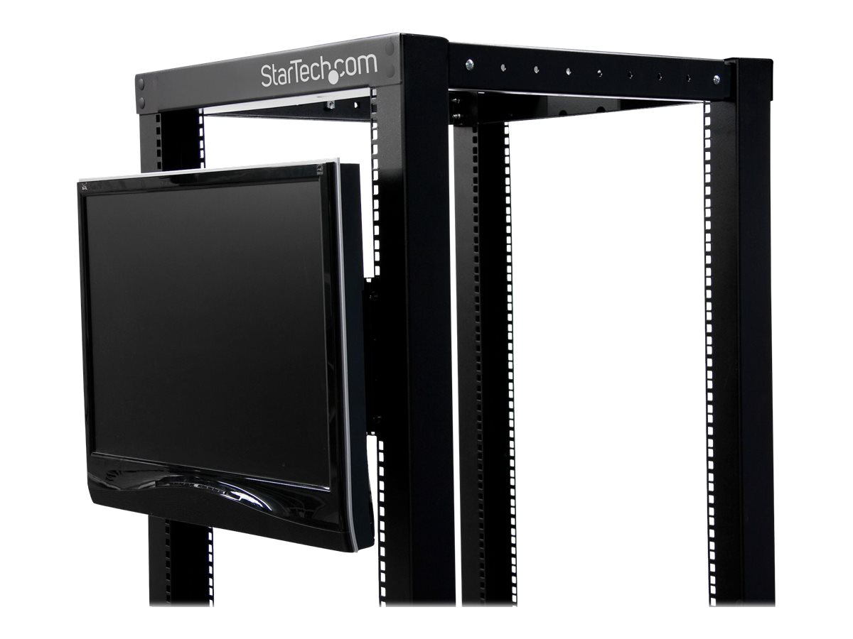 STARTECH.COM Universal LCD Monitor Vesa Halterung  für 19 Zoll Serverschrank oder Rack - Halterung für Monitor im Server Rack