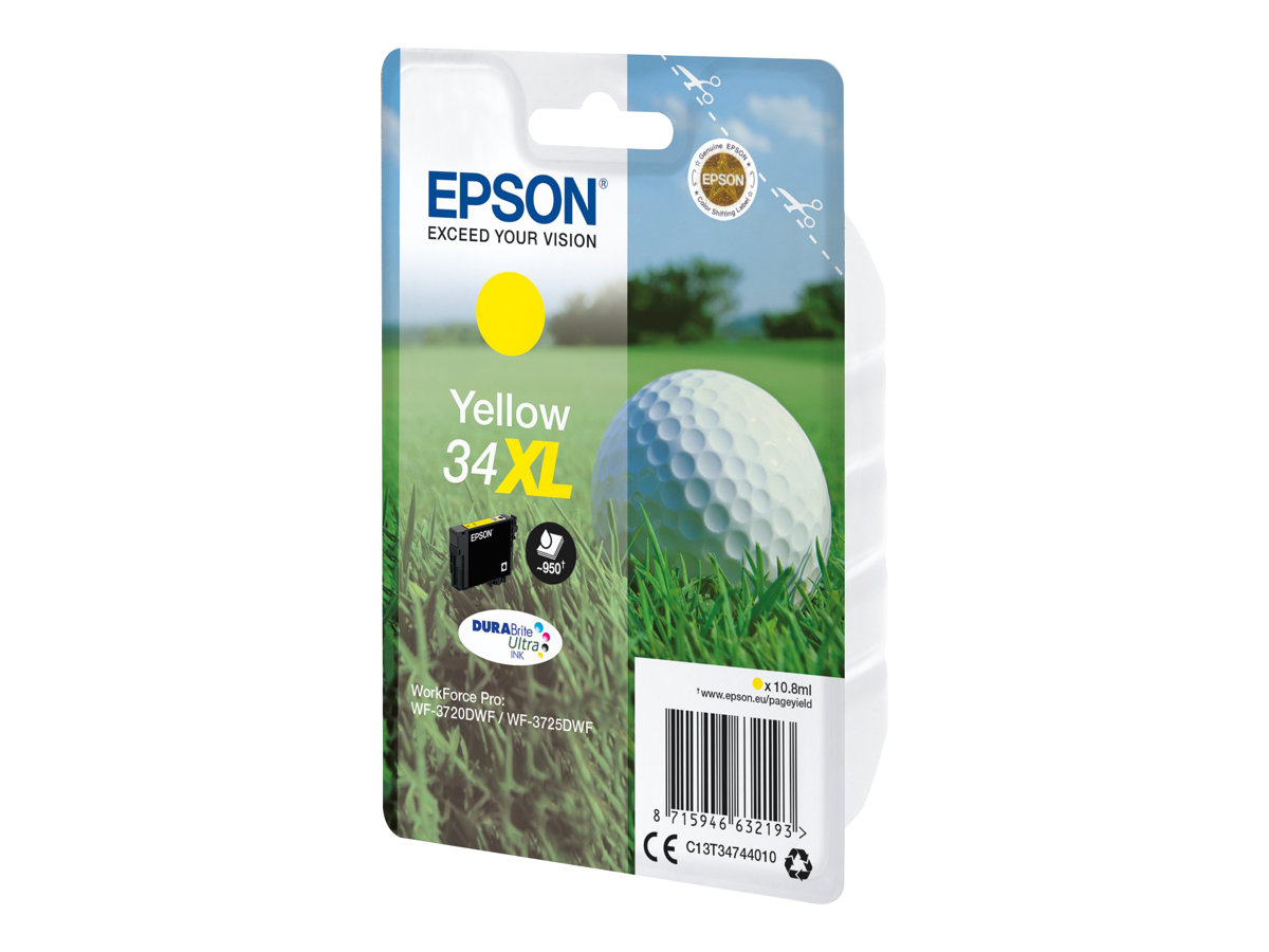 C13T34744010 EPSON WF Tinte yellow HC
