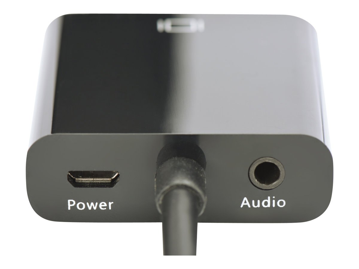 DIGITUS Konverter HDMI auf VGA HDMI A Stecker auf VGA Buchse 3,5mm Audio Buchse schwarz