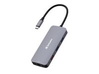 Verbatim USB-C Pro Multiport-Hub mit 8 Anschluessen CMH-08