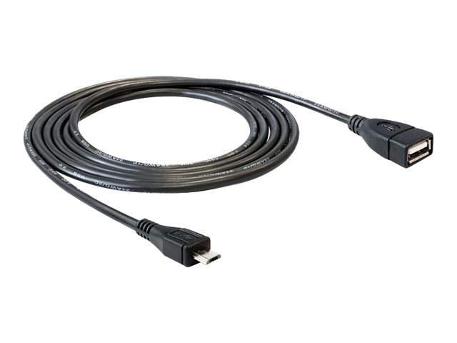 DELOCK USB Kabel A -> Micro-B OTG Bu/St 0.50m sw